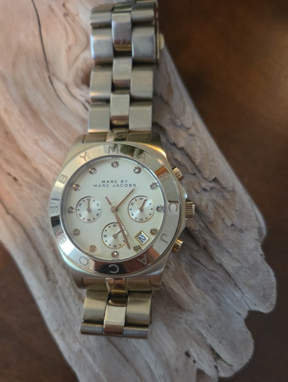 Marc by Marc Jacobs Gold-Tone Chronograph Watch